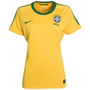 Brazil Home Shirt 2010   with Zico 10 printing   Womens  football brazil number 10