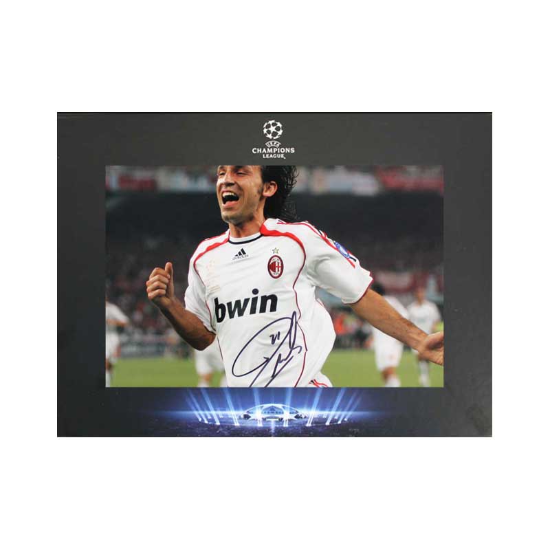 Official UEFA Champions League Andrea Pirlo Signed AC Milan Photo