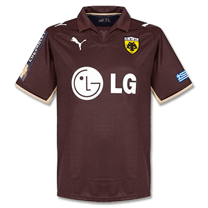 08-09 AEK Athens 3rd Shirt + Arm/Back Sponsors