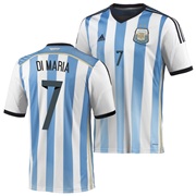 Argentina Home Shirt 2013/15 - Kids with Di Maria 7 printing