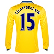 Arsenal Away Shirt 2013/14 Long Sleeved with Chamberlain 15 printing