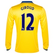 Arsenal Away Shirt 2013/14 Long Sleeved with Giroud 12 printing