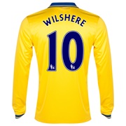 Arsenal Away Shirt 2013/14 Long Sleeved with Wilshere 10 printing