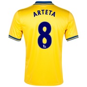 Arsenal Away Shirt 2013/14 with Arteta 8 printing