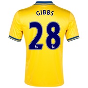 Arsenal Away Shirt 2013/14 with Gibbs 28 printing