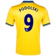 Arsenal Away Shirt 2013/14 with Podolski 9 printing