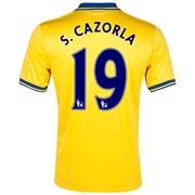 Arsenal Away Shirt 2013/14 with S.Cazorla 19 printing