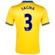 Arsenal Away Shirt 2013/14 with Sagna 3 printing
