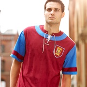 Aston Villa 1990 Shirt - Claret/Sky