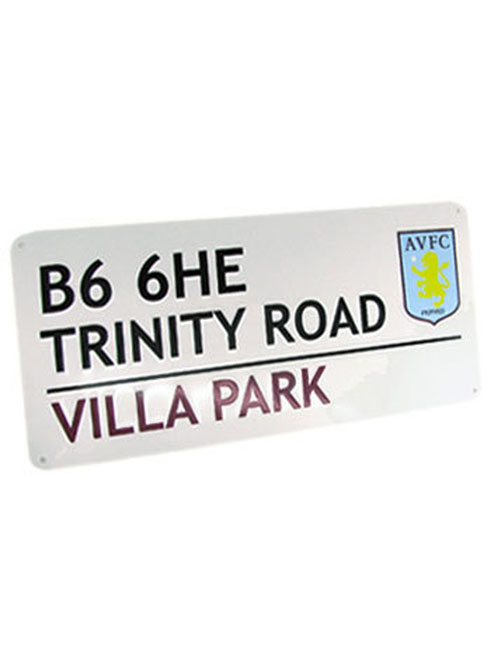 Aston Villa FC Trinity Road Street Sign