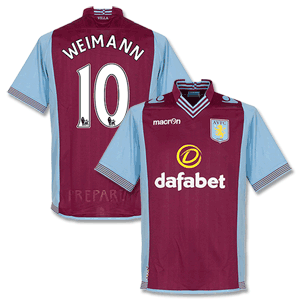 Aston Villa Home Weimann Shirt 2013 2014