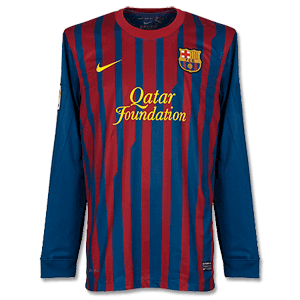 11-12 Barcelona Home L/S Shirt
