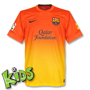 12-13 Barcelona Away Shirt - Boys