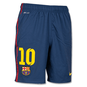 12-13 Barcelona Home Shorts + No 10
