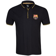 Barcelona Authentic Slim Collar Polo - Black Black