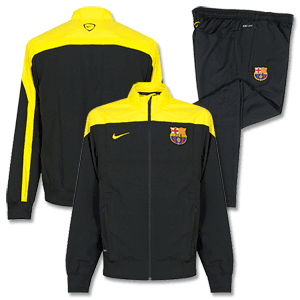 Barcelona Black Sideline Knit Warm Up Suit 2013 2014