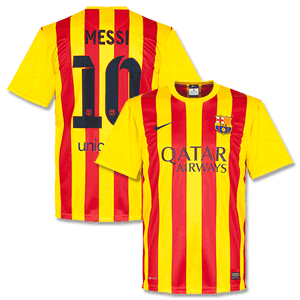 Barcelona Boys Away Messi Stadium Shirt 2013 2014