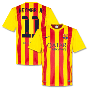 Barcelona Boys Away Neymar Stadium Shirt 2013 2014