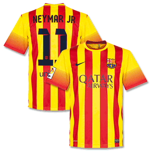 Barcelona Boys Away Shirt 2013 2014 + Neymar Jr 11