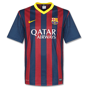 Barcelona Boys Home Stadium Shirt 2013 2014