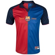 Barcelona Centenial 1999 Shirt - Storm Blue/Storm Red/Metallic Gold