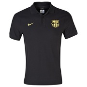 Barcelona Core Polo - Black/Vibrant Yellow Black