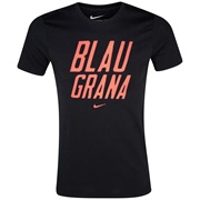 Barcelona Core Type T-Shirt - Black Black