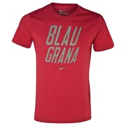 Barcelona Core Type T-Shirt - Storm Red Red