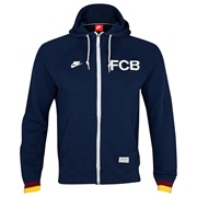 Barcelona Covert Full Zip Hoody Navy