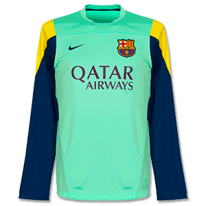 Barcelona Green Squad L/S Training Top 2013 2014