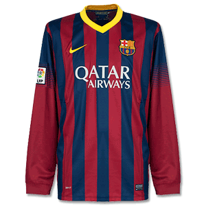 Barcelona Home L/S Shirt 2013 2014