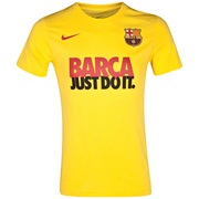 Barcelona Just Do It Core Read T-Shirt Yellow