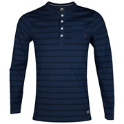 Barcelona NSW Henley Shirt - Long Sleeve - Dark Obsidian/Obsidian