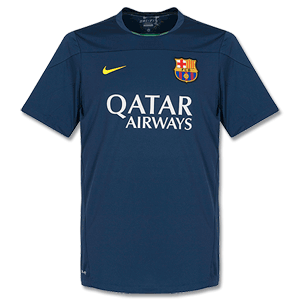 Barcelona Navy Squad Training Top 2013 2014