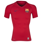 Barcelona Pro Combat Hyper Cool Baselayer Top - Short Sleeve Red