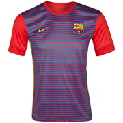 Barcelona Short Sleeve Prematch Top 1 - Challenge Red/Dynamic Blue/Tour Yellow