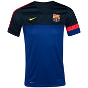 Barcelona Short Sleeve Training Top - Deep Royal Blue/Tour Yellow