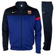 Barcelona Sideline Woven Warm Up Tracksuit - Deep Royal Blue/Tour Yellow