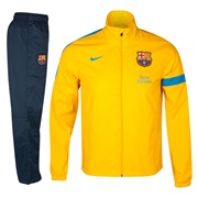 Barcelona Sideline Woven Warm Up Tracksuit - University Gold/Dynamic Blue