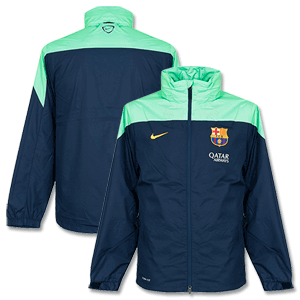 Barcelona Squad Rain Jacket 2013 2014
