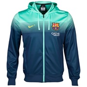 Barcelona Squad Sideline Knit Hooded Jacket Navy