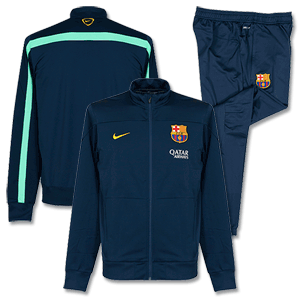 Barcelona Squad Sideline Knit Warm Up Suit 2013 2014
