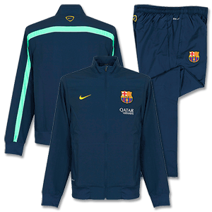 Barcelona Squad Sideline Woven Warm Up Suit 2013 2014