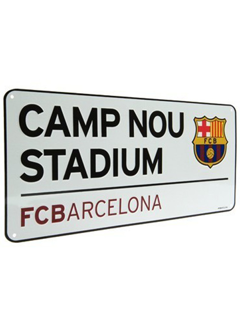 FC Barcelona Camp Nou Street Sign