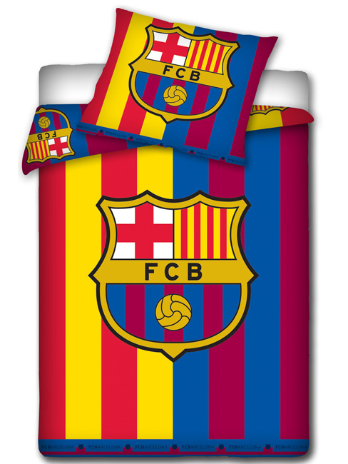 FC Barcelona Catalonia Single Duvet Cover and Pillowcase Set