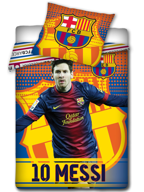 FC Barcelona Messi Winter Design Duvet Cover and Pillowcase Set