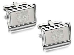 Stainless Steel Barcelona FC Swivel Cufflinks - 102619