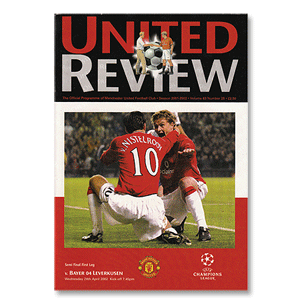 Man Utd vs Bayer Leverkusen - C/L Semi Final 1st Leg Match, Manchester - 24th Apr 2002