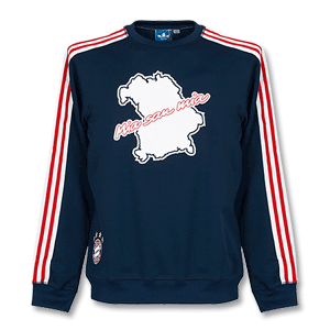 12-13 Bayern Munich Crew Top "Mia san Mia" - Navy