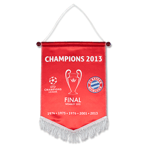 2013 Bayern Munich Champions Pennant - red